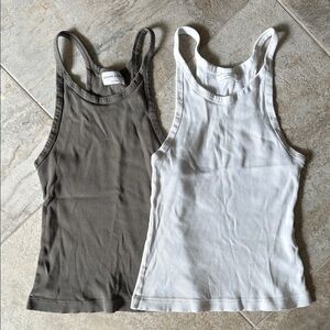 Denim forum tank tops